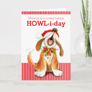 Cómo canto de villancicos tarjeta de Navidades de 