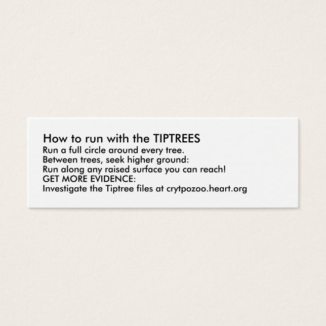 Cómo correr con los TIPTREES (Frente)