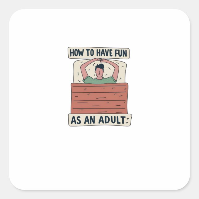 Cómo divertirse como Pegatina adulto (Anverso)