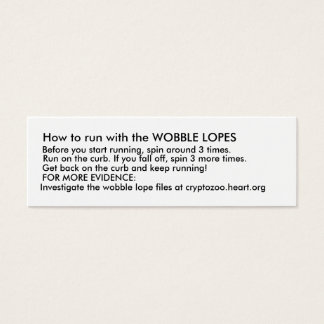 Cómo ejecutar con los WOBBLE LOPES.