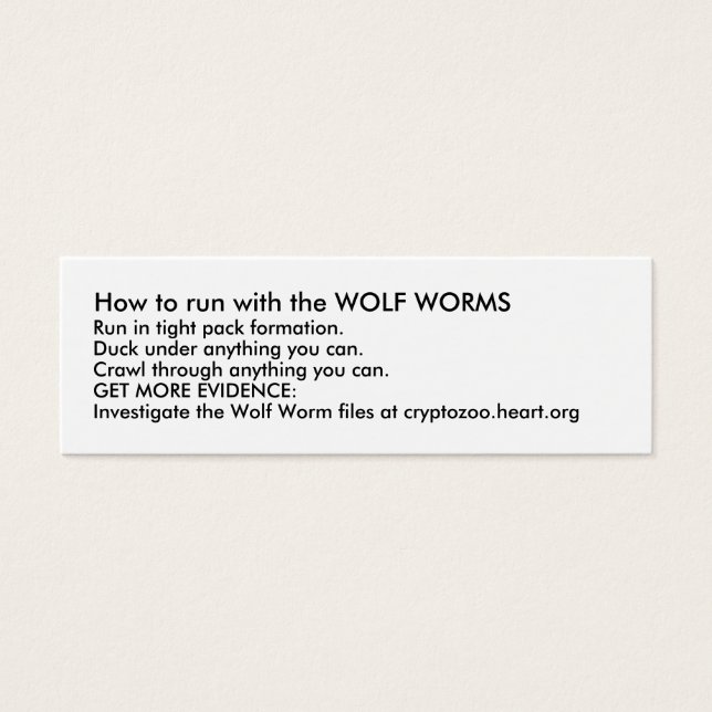 Cómo ejecutar con WOLF WORMS (Frente)