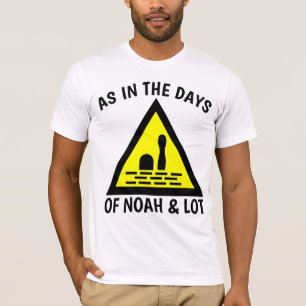 COMO EN LOS DÍAS DE NOÉ Y LOT, camisetas cristiana