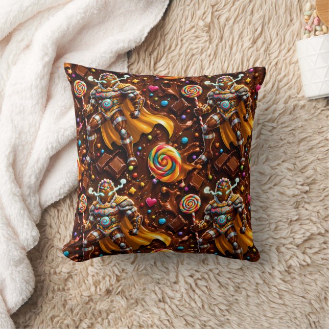 Cómo es la almohada de chocolate soñado con carame (Manta)