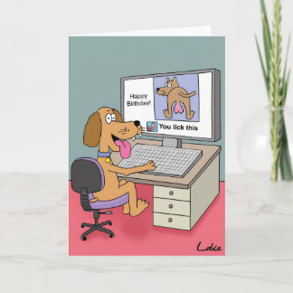 Como esta tarjeta de cumpleaños divertida del