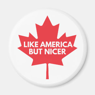 Como Estados Unidos, pero un imán frigorífico más