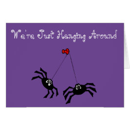 "Cómo están usted" la tarjeta adaptable w/Spiders