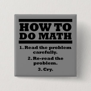 Cómo hacer math Divertido botón Badge Pin