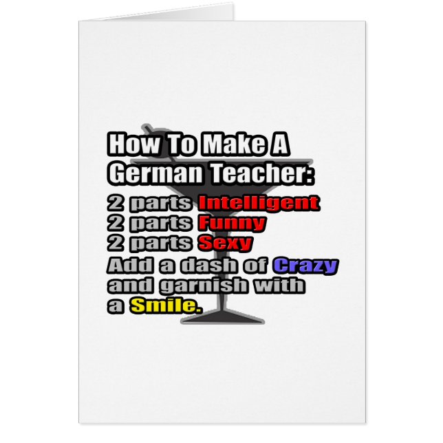 Cómo hacer un profesor de alemán (Frente)