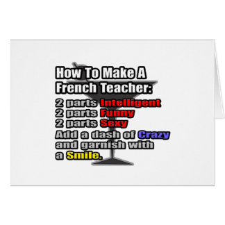 Cómo hacer un profesor de francés
