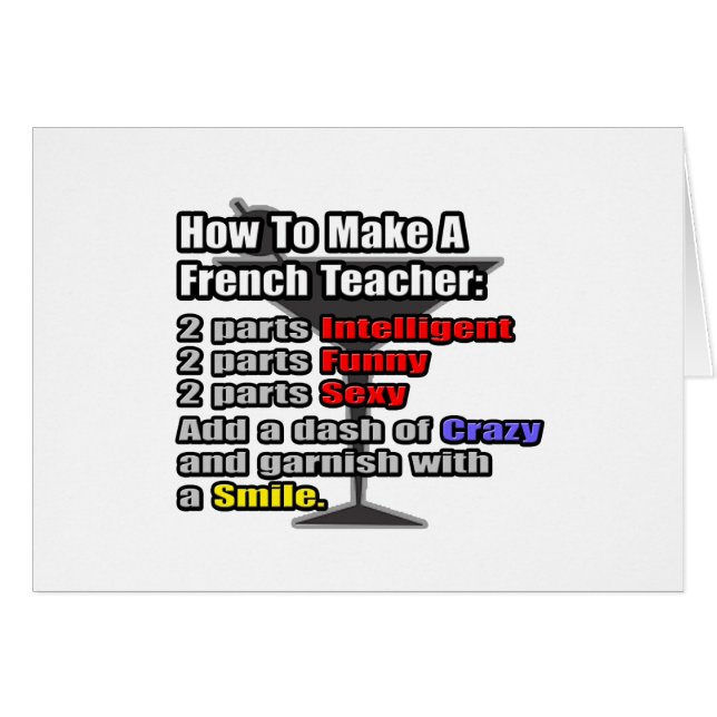 Cómo hacer un profesor de francés (Anverso (Horizontal))