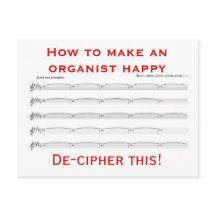 Cómo hacer una postal feliz a un organista