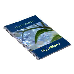 ¡Cómo hice mis millones! cuadernos Floral Azul