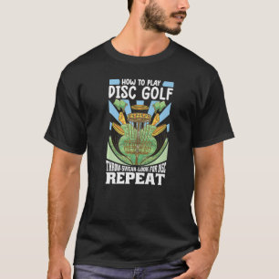 cómo jugar la camiseta de golf de disco para hombr