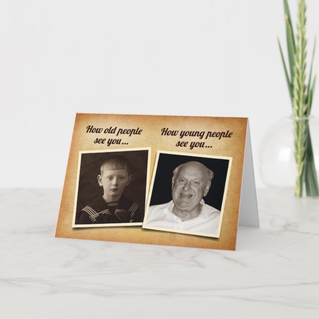 Cómo la gente te ve la graciosa tarjeta de cumplea (Anverso)