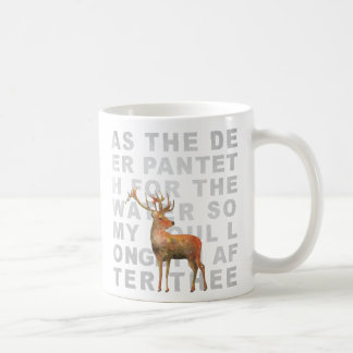 Como la taza de la escritura de los ciervos de la