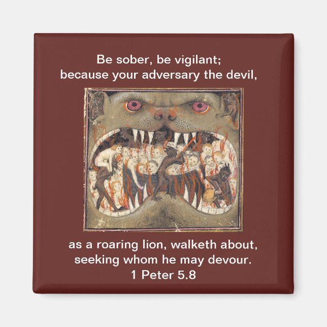 ... Como león ruidoso - imán (Frente)