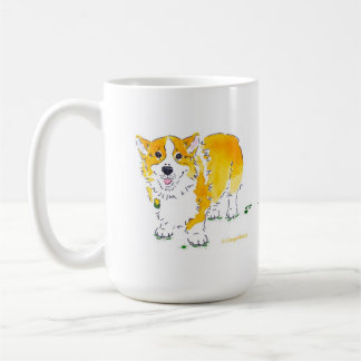 Cómo los tréboles son taza nacida del Corgi