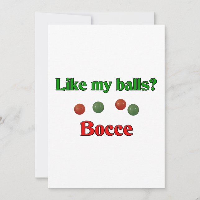 ¿Cómo mis bolas? Bocce (Anverso)