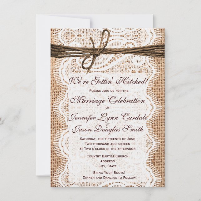 Cómo obtener invitaciones de matrimonio de impresi (Anverso)
