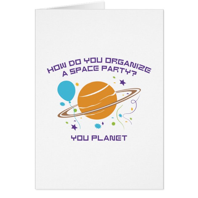 ¿Cómo Organiza Un Fiesta Espacial? Tu Planeta. (Frente)