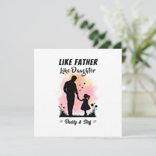Como padre como hija - nombre personalizado