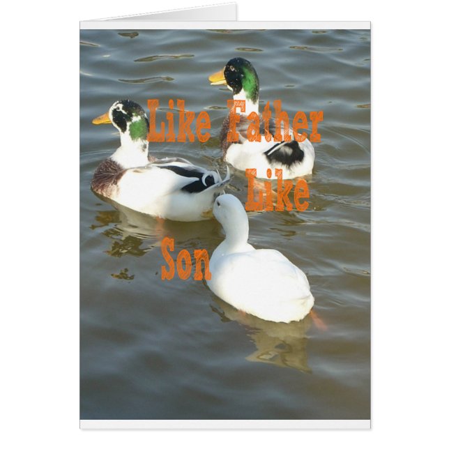 Como Padre Como Hijo. (Frente)