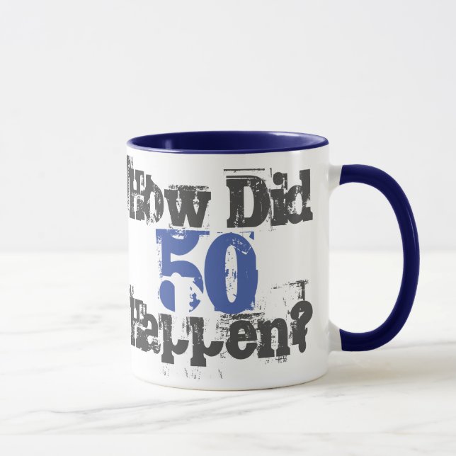 ¿Cómo pasó 50? - Taza de café de dos tonos (Derecha)