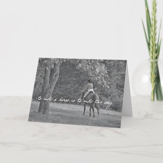 COMO PEGASUS Tarjeta de felicitación (Anverso)