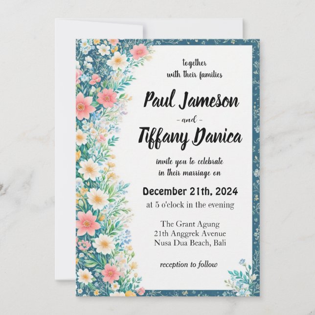 Cómo preparar tu invitación de boda (Anverso)