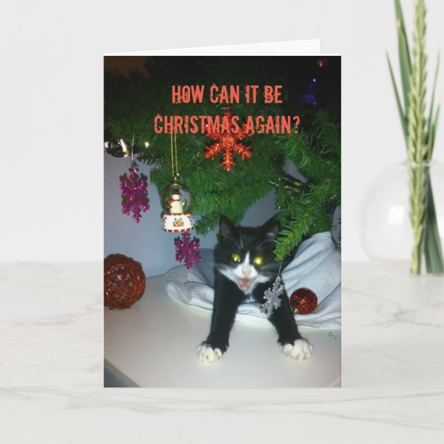 ¿Cómo puede ser la tarjeta de Navidades de nuevo? (Anverso)