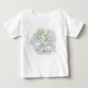 ¿Cómo se dice la camiseta de bebé de Dinosaurios?
