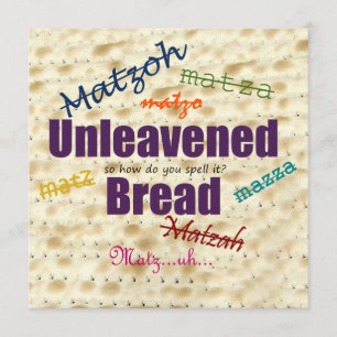 ¿Cómo se escribe la invitación a Matzoh Seder?