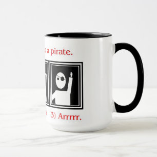 Cómo ser una taza del pirata