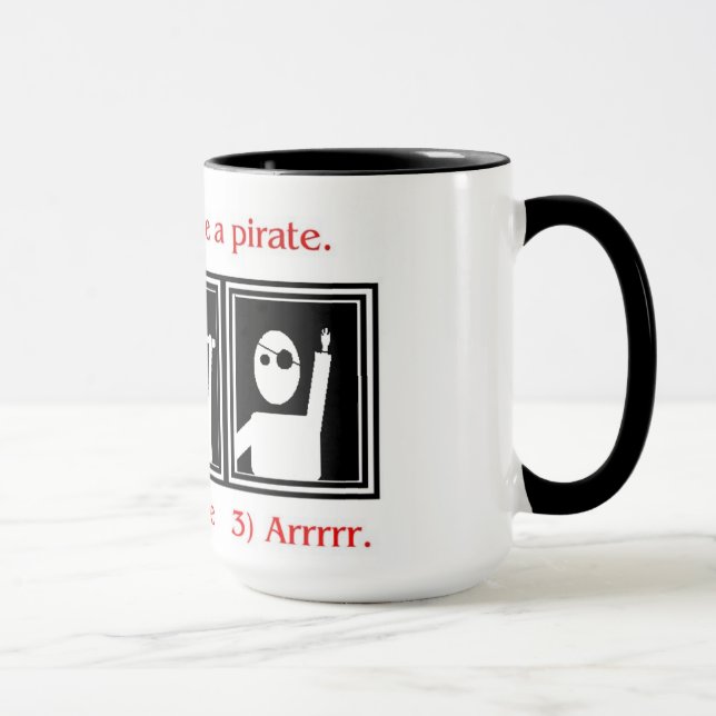 Cómo ser una taza del pirata (Derecha)