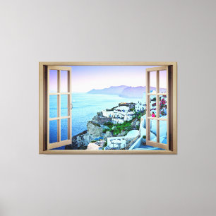 Como si vivieras en Santorini Grecia Impresión en 