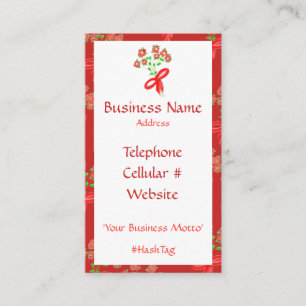 Cómo Tarjeta De Negocio Floral Femenina Y Bonito