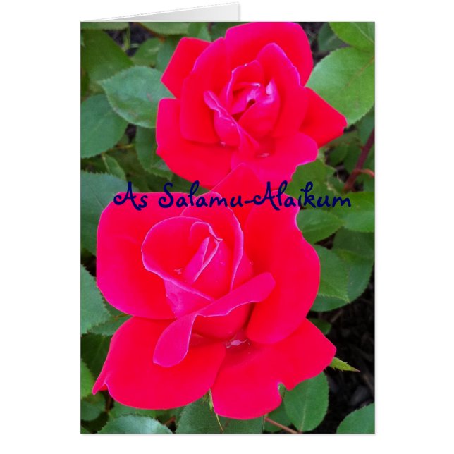Como tarjeta Salamu-Alaikum (Frente)