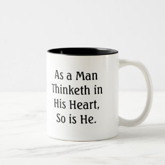 Como taza de Thinketh del hombre