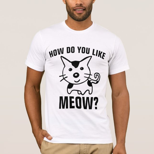 ¿CÓMO TE GUSTAN LAS CAMISETAS DE GATO DIVERTIDAS? (Anverso)