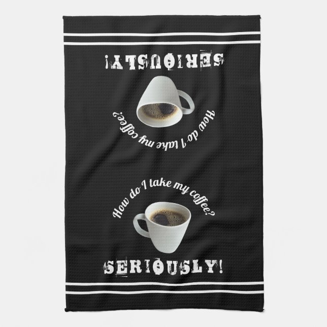 ¿Cómo Tomo Mi Café? Toallas de Cocina (Vertical)