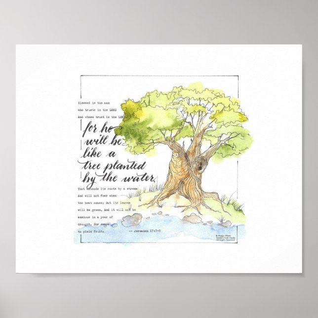 "Como un árbol plantado por el agua" - Arte mural (Frente)