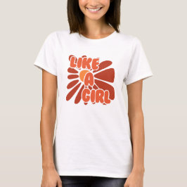 Como un Chica - Floral retro - camiseta