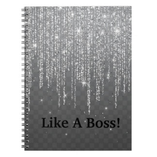 Como un cuaderno de purpurina jefe