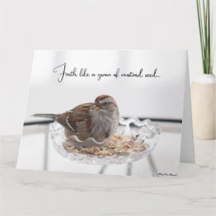 Como un grano de semillas de mostaza - Tarjeta de 