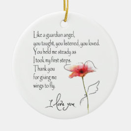 COMO UN ORNAMENTO DE ANGEL GUARDIANO