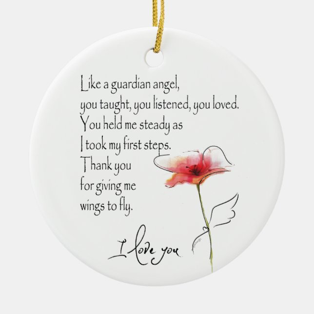 COMO UN ORNAMENTO DE ANGEL GUARDIANO (Frente)