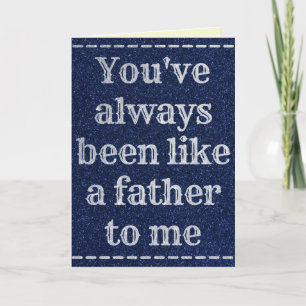 Como un padre para mí tarjeta brillante del Día de