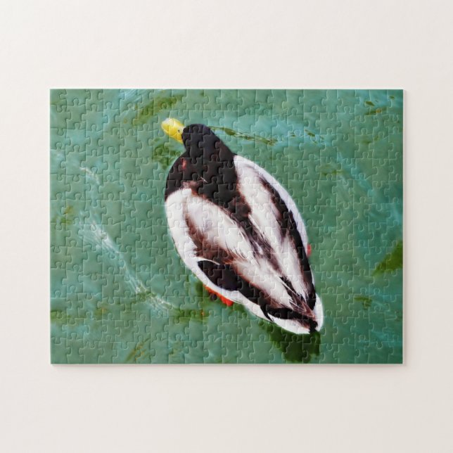 Como un pato en el rompecabezas del pato salvaje (Horizontal)