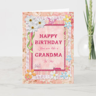 Como una abuela para mí, tarjetas de cumpleaños