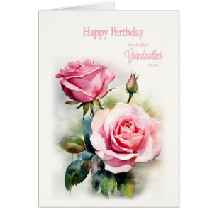 Como una abuela Rosas de cumpleaños pintadas